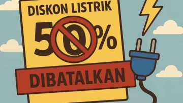 Diskon tarif listrik 50% batal di berikan pemerintah diganti dengan BSU (FILEminimizer).