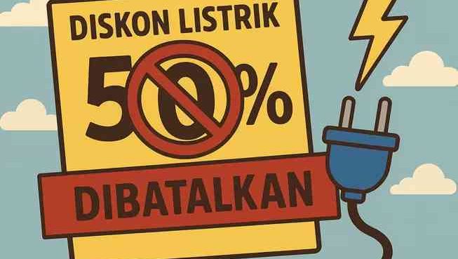 Diskon tarif listrik 50% batal di berikan pemerintah diganti dengan BSU (FILEminimizer).