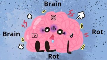 Ilustrasi Brain Rot (Canva Premium).
