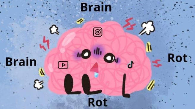 Ilustrasi Brain Rot (Canva Premium).