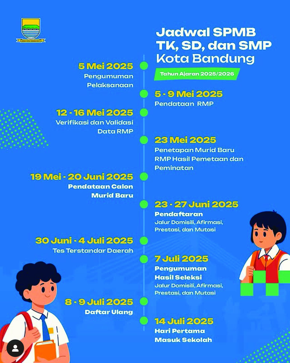 Instagram Disdik Kota Bandung