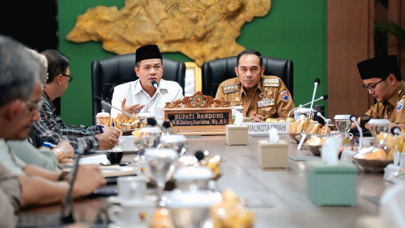 bupati bandung terima wali kota cimahi