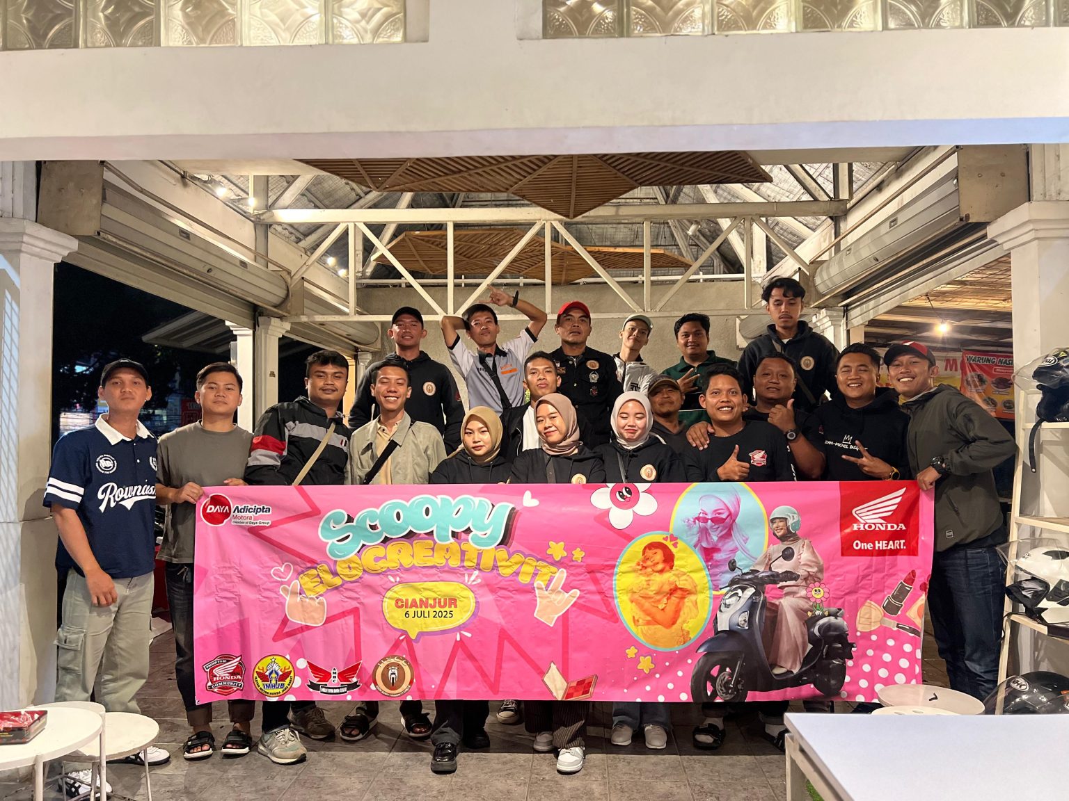 Hangatnya Kebersamaan Komunitas Scoopy di Scoopy Velocreativity Cianjur (dok Honda).