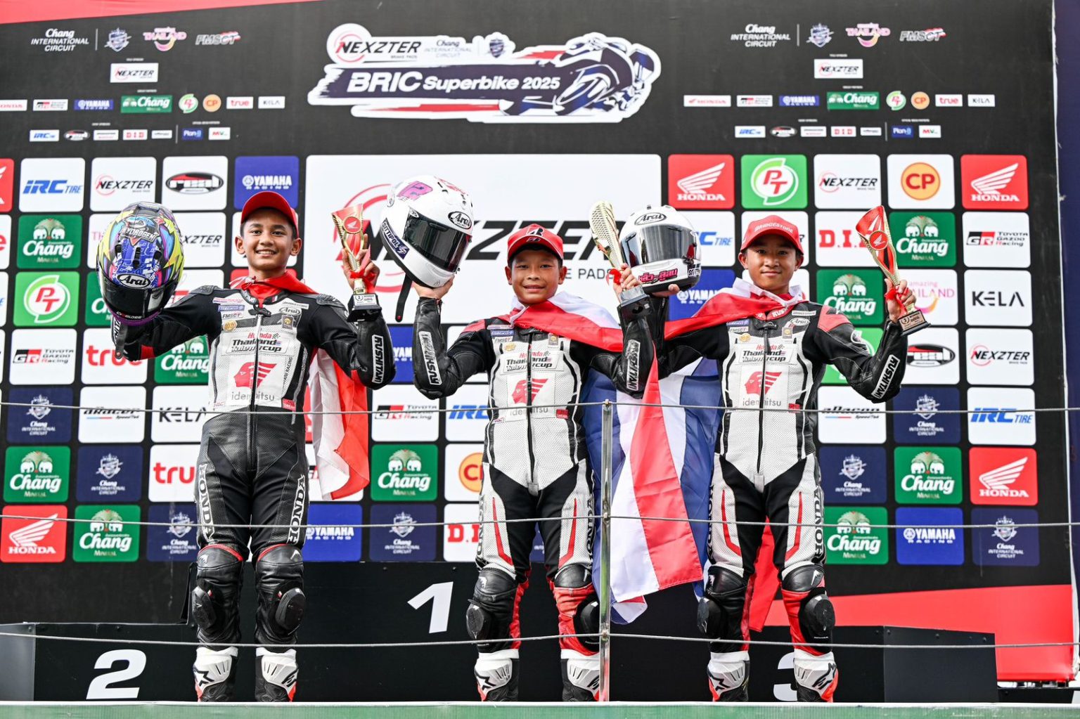 Generasi Baru Pebalap Binaan AHM Melesat Kencang Raih Podium di Thailand Talent Cup (dok Hoda).