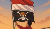 Ilustrasi bendera one piece (ChatGPT).