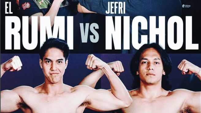 El Rumi Menang di TKO usai Hujani 7-8 Pukulan Tanpa Henti (Instagram El Rumi)