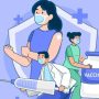 Ilustrasi vaksin campak (Freepik).