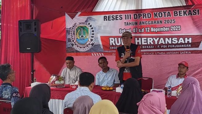 Anggota DPRD Kota Bekasi Rudy Heryansah Serap Aspirasi Warga Harapan Mulya (dok).