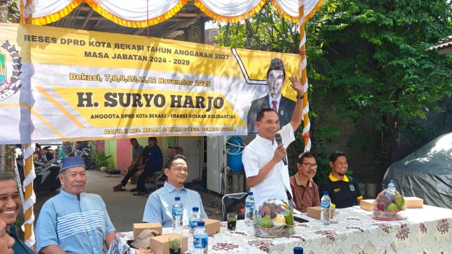 H. Suryo Harjo, Anggota Komisi II DPRD Kota Bekasi, Serap Aspirasi Warga Dapil II di Kecamatan Medan Satria (dok).