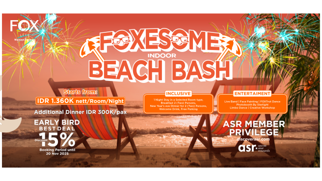 “FOXESOME BEACH BASH” – Rayakan Tahun Baru dengan Nuansa Pantai di FOX LITE Hotel Majalaya (dok).