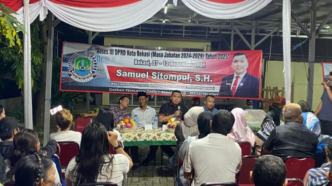 Reses III DPRD Kota Bekasi DAPIL I Samuel Sitompul, S.H. Komitmen pada Penguatan Regulasi dan Pelayanan Publik (dok).
