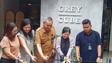 Peresmian GREY CUBE oleh Kementerian Pariwisata, Dinas Pariwista Kota, Dinas Pariwisata Provinsi serta jajaran dari GREY (Rizki Prolitenews).