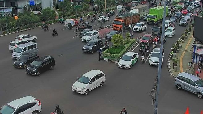 Ilustrasi arus mudik Kota Bekasi.
