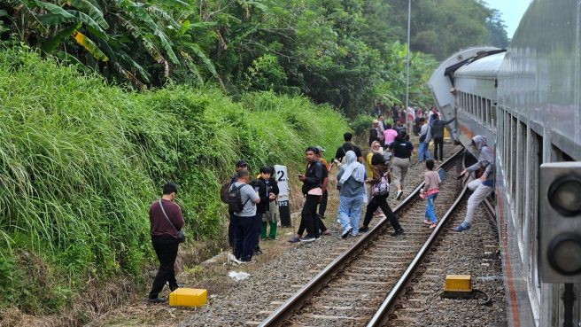 3 Gerbong KA Bangun Karta Anjlok di Bumiayu (dok).