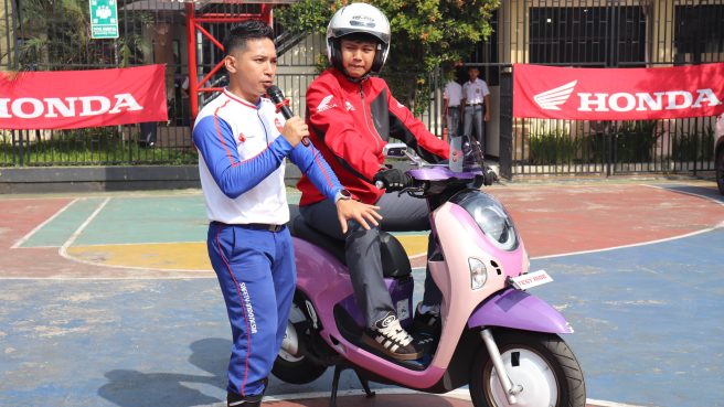 Cari aman ke sekolah (dok Honda).