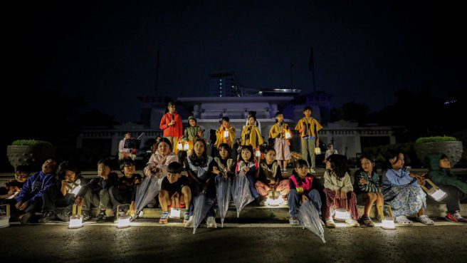 Ngabandungan Bandung Bangun Kesiapsiagaan Bencana Lewat Video Mapping (Humas pemkot Bandung).