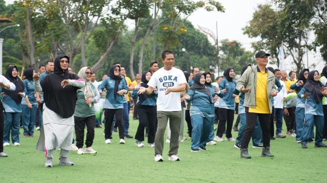 KDS Olahraga Bareng FORKOPIMDA dan Warga (dok).