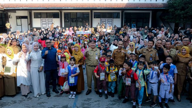 MPLS hari pertama di SMPN 5 Bandung (Humas Pemkot Bandung).