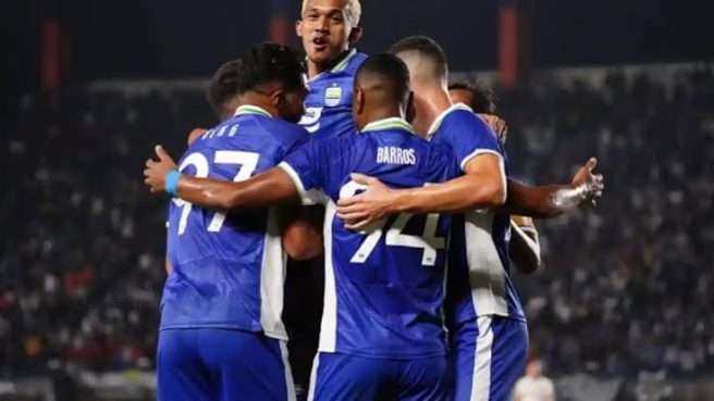 Mariano Peralta Saksikan Kemenangan PERSIB lawan DPMM FC (Tribunnews).
