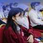 Himbauan menggunakan masker untuk mencegah terpapar abu vulkanik (Disdik).