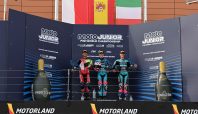 M. Kiandra Ramadhipa Pebalap binaan AHM yang turun di ajang Moto3 Junior World Championship meraih podium kedua pada race 1 yang berlangsung di MotorLand Aragon (dok).