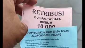 Tarif Parkir Rp65 Ribu di Diponegoro Kota Bandung (dok).
